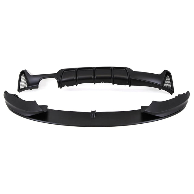 Fits BMW 4 Series F32 F33 F36 Body Kit Front Splitter Side Skirt Diffuser Mat Black - image 4