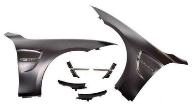 Fits BMW 4 Series F32 F33 F36 Front Wing M4 Style Fender Pair Left & Right Primed New - tradevehicleparts.co.uk
