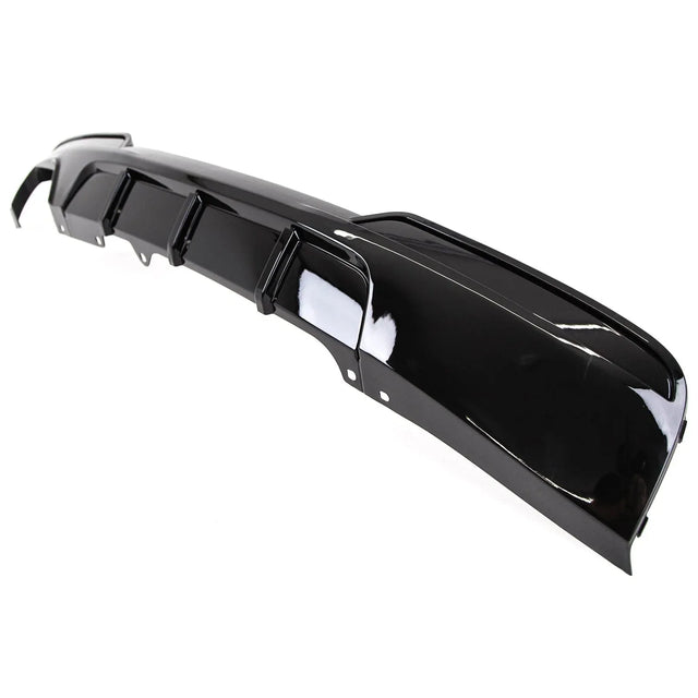 Fits BMW 5 Srs F10 F11 Rear Bumper Diffuser Splitter Twin Gloss Black - image 5