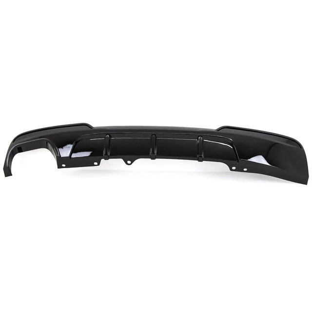 Fits BMW 5 Srs F10 F11 Rear Bumper Diffuser Splitter Twin Gloss Black - image 2