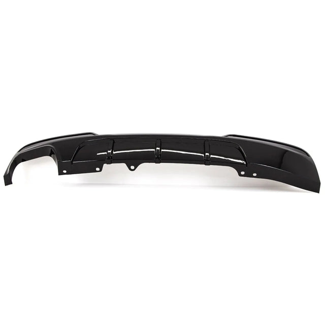 Fits BMW 5 Srs F10 F11 Rear Bumper Diffuser Splitter Twin Gloss Black - image 3