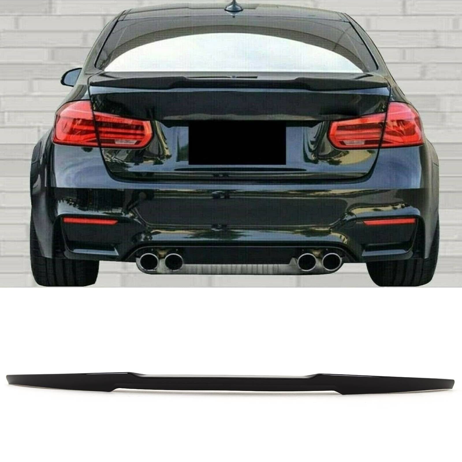 FIT FOR BMW 3 SERIES F30 SALOON REAR BOOT SPOILER LIP WING PM STYLE GLOSS  BLACK