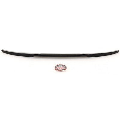 Fits BMW 3 Series F30 F80 M3 Rear Trunk Boot Lip Spoiler M4 V Style Gloss Black - tradevehicleparts.co.uk
