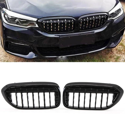 Fits BMW 5 Series G30 G31 Kidney Grille M5 Style Black Edition Diamond - tradevehicleparts.co.uk