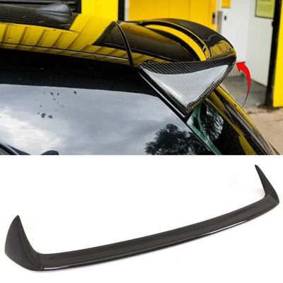 Fits BMW 1 Series E81 E87 Real Carbon Fibre Roof Spoiler Wing AC Style - tradevehicleparts.co.uk