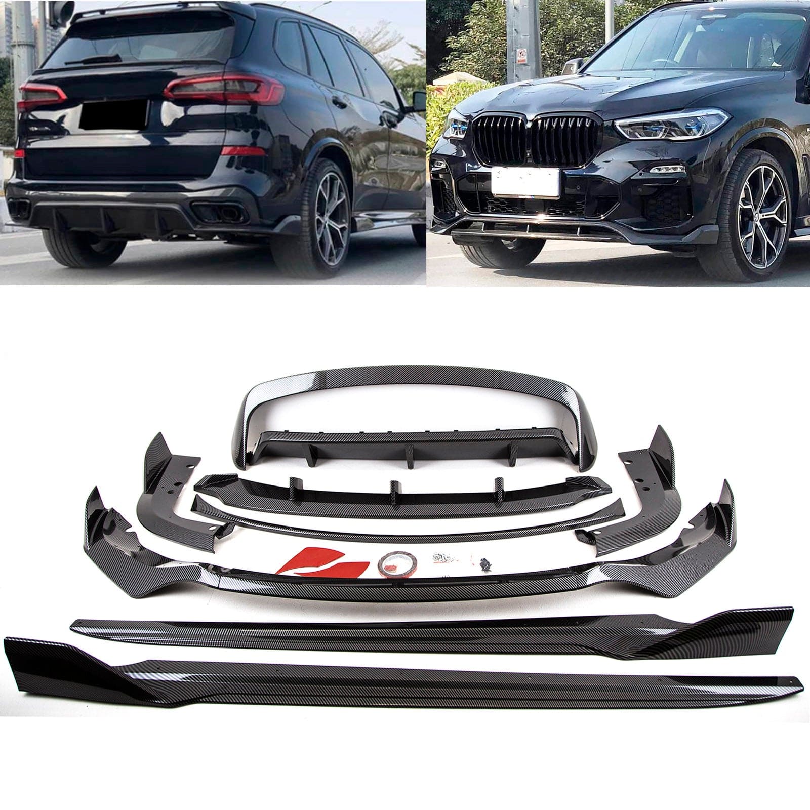 BM5297 BMW X5 G05 2019- Body Kit Front Lip Splitter Side Skirts Rear Diffuser Roof Spoiler Boot Spoiler M Performance Style