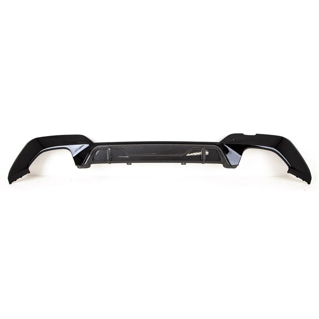 Fits BMW 3 Series G20 G21 2019-2022 Rear Diffuser Quad Exhaust Gloss Black & Carbon Look - image 3