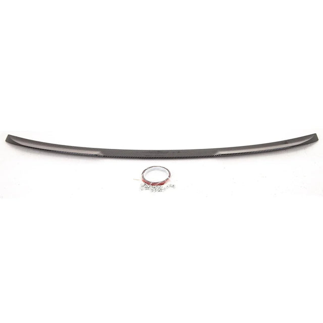 Fits BMW 4 Series G22 G82 2020- Rear Trunk Boot Lip Spoiler Carbon Look - image 2