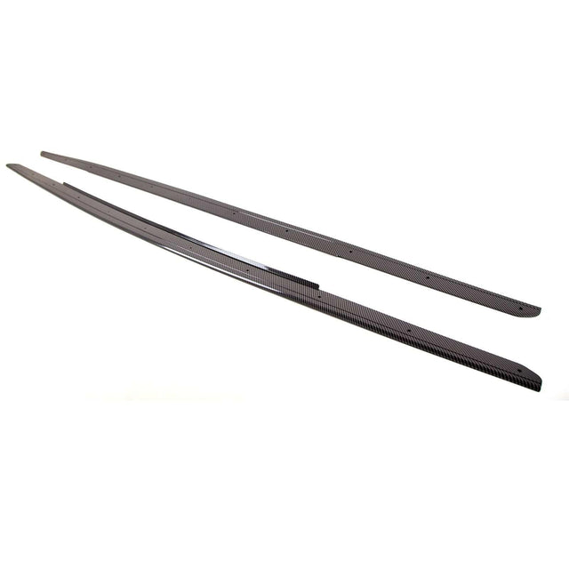 Fits BMW 5 Series F10 F11 2010-2016 Side Skirts Extension Blades Carbon Look - image 2