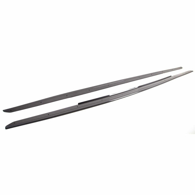 Fits BMW 5 Series F10 F11 2010-2016 Side Skirts Extension Blades Carbon Look - image 3