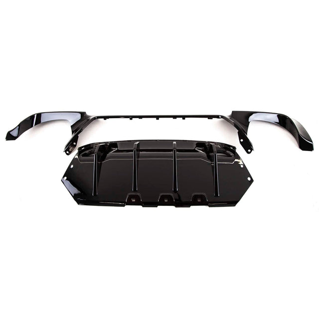 Fits BMW 5 Series F10 F11 2010-2016 Rear Bumper Diffuser Gloss Black - image 3
