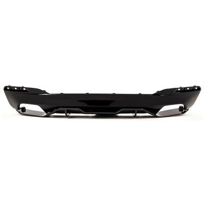Fits BMW 5 Series G30 G31 2017- Rear Bumper Diffuser Spoiler M Performance Style 3D Carbon Look - tradevehicleparts.co.uk