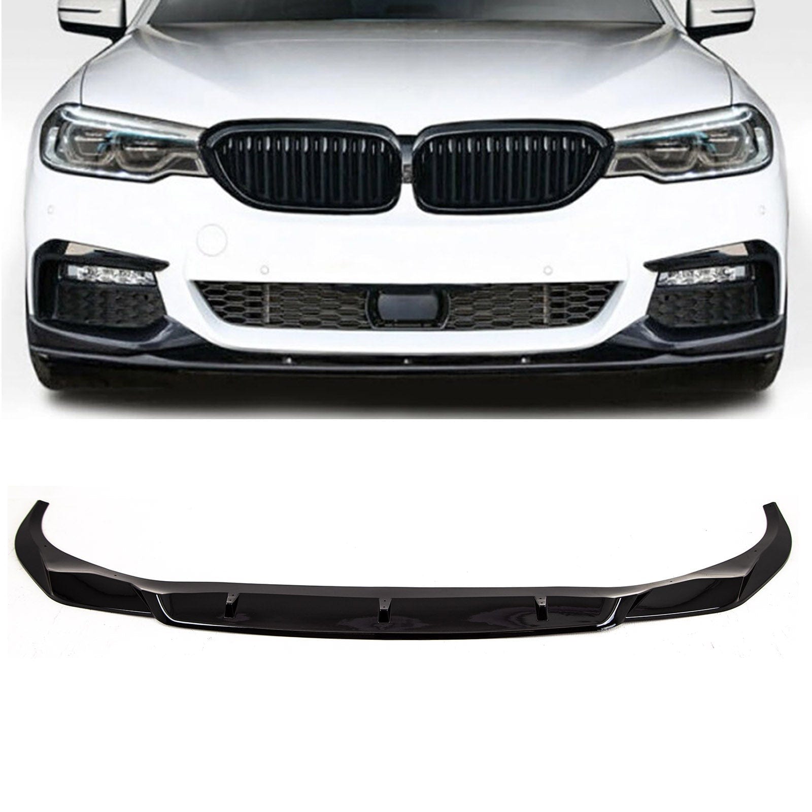 BM5329 BMW 7 Series G11 G12 2019- Front Lip Splitter Spoiler M Performance Style Gloss Black