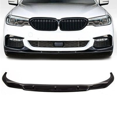 Fits BMW 7 Series G11 G12 2019- Front Lip Splitter Spoiler M Performance Style Gloss Black - tradevehicleparts.co.uk
