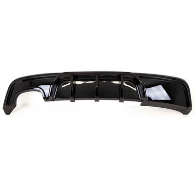 Fits BMW 1 Series E82 E88 2007-2013 Rear Bumper Diffuser Spoiler Twin Exhaust M Performance Style Gloss Black - tradevehicleparts.co.uk