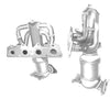 BM Catalysts Approved Petrol Catalytic Converter Euro Level 4 BM91737H thumbnail