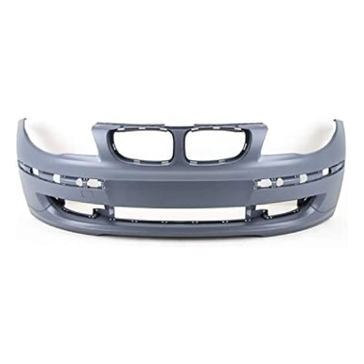 Fits BMW 1 Series E87 E81 2007-2011 Front Bumper Primed No Washer Holes - tradevehicleparts.co.uk