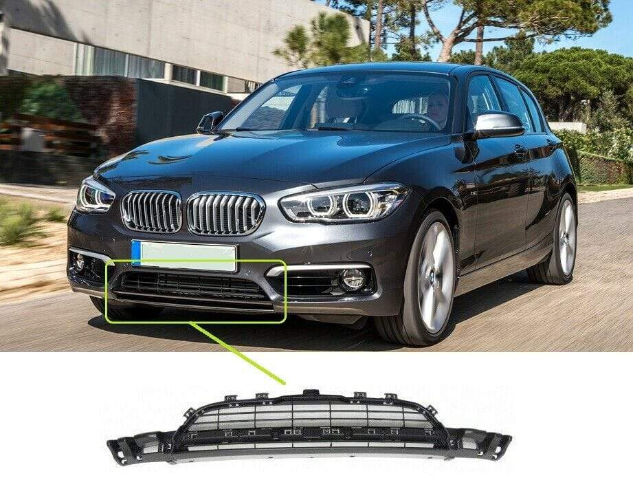 BMW 1 Srs F20/21 2015- Front Bumper Grille Mat Black W/O Active Cruise Control