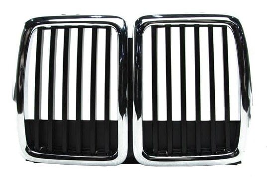 BMW 3 E30 1983-1990 Front Centre Black & Chrome Kidney Grille Saloon Estate Coupe