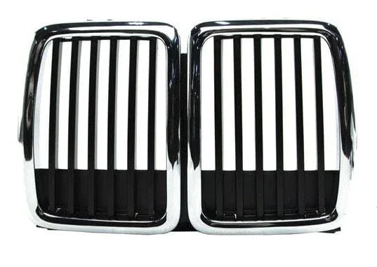 Fits BMW 3 E30 1983-1990 Front Centre Black & Chrome Kidney Grille Saloon Estate Coupe - image 2