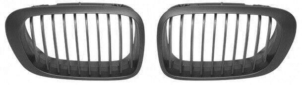 Fits BMW 3 E46 2 Door 1998-2003 Front Kidney Grille Black Pair Not M3 - image 2
