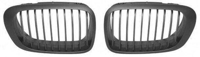 Fits BMW 3 E46 2 Door (M3 Look) 1998-2003 Front Kidney Grille Black Pair Not M3 - tradevehicleparts.co.uk