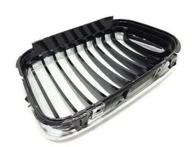 Fits BMW 3 E46 2001-2005 Front Kidney Grille Passenger Side Black/ Chrome 4 / 5 Door - tradevehicleparts.co.uk