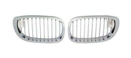 BMW 3 E46 2003-2005 Coupe Convertible 2 Door Kidney Grille Pair Full Chrome
