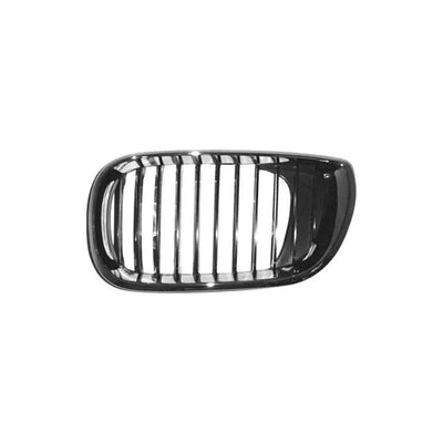 Fits BMW 3 E46 4Dr Saloon /Estate 2001-2005 Kidney Grille Black & Chrome Passenger - tradevehicleparts.co.uk