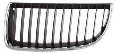 Fits BMW 3 E90 E91 Saloon & Estate 2005-2008 Passenger Kidney Grille Black & Chrome - tradevehicleparts.co.uk