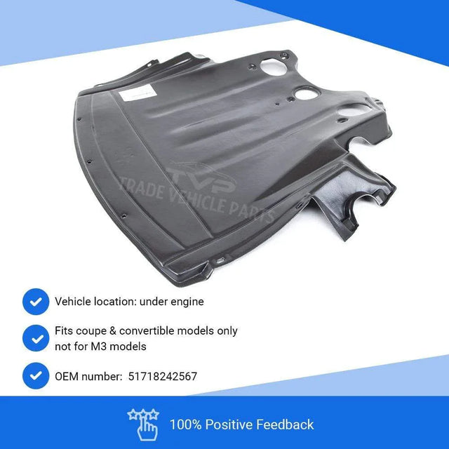 Fits BMW 3 Series E46 Coupe & Convertible Only 1999-2003 Engine Cover Undertray - image 3
