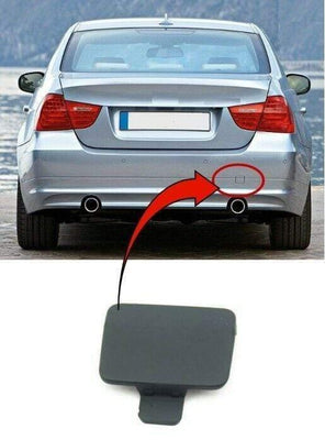 Fits BMW 3 Srs E90 Saloon 2009-2013 Rear Bumper Towing Eye Cover Primed - tradevehicleparts.co.uk