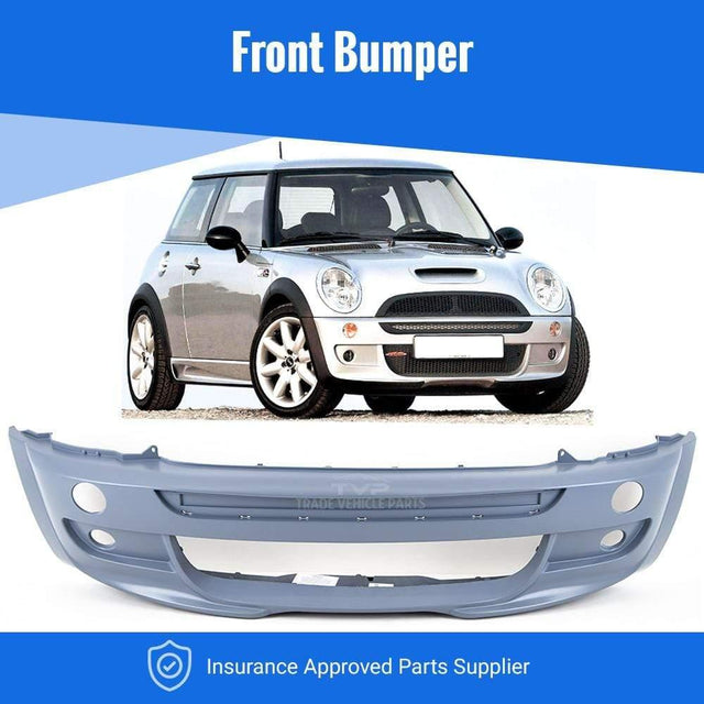 Fits BMW Mini Aero/JCW John Cooper Works R50 R52 R53 2001-2008 Front Bumper Primed - image 2
