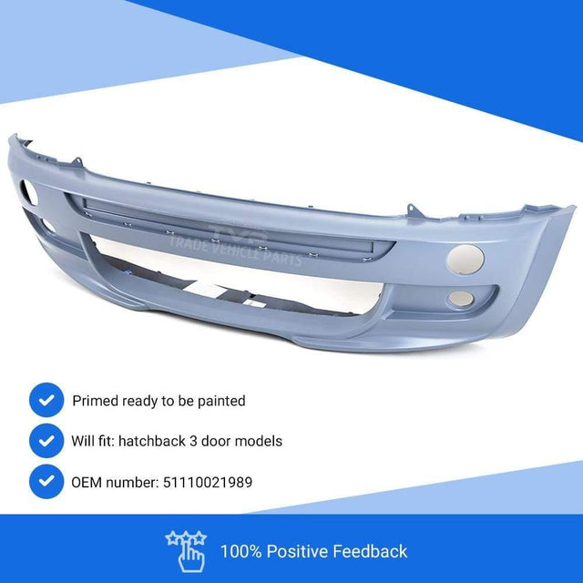 Fits BMW Mini Aero/JCW John Cooper Works R50 R52 R53 2001-2008 Front Bumper Primed - image 3