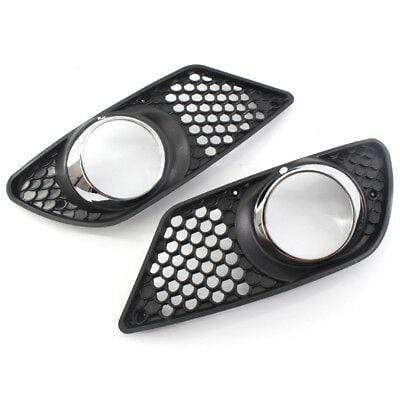 BZ2167 Mercedes Cclass W204 Amg 2007-2011 Front Bumper Fog Grille With Hole Pair Left & Right
