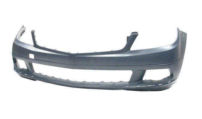 BZ5034B Mercedes C-Class S204 Estate 2007-2011 Front Bumper Primed Elegance Spoiler Hole