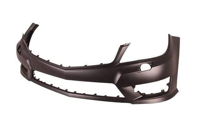 Fits Mercedes C-Class W204 Saloon 2011-2014 Front Bumper Primed W/ Washer No Pdc Amg - image 2