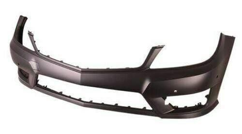 Fits Mercedes C-Class W204 AMG Saloon 2011-2014 Front Bumper Primed W/ Pdc No Washer - image 2