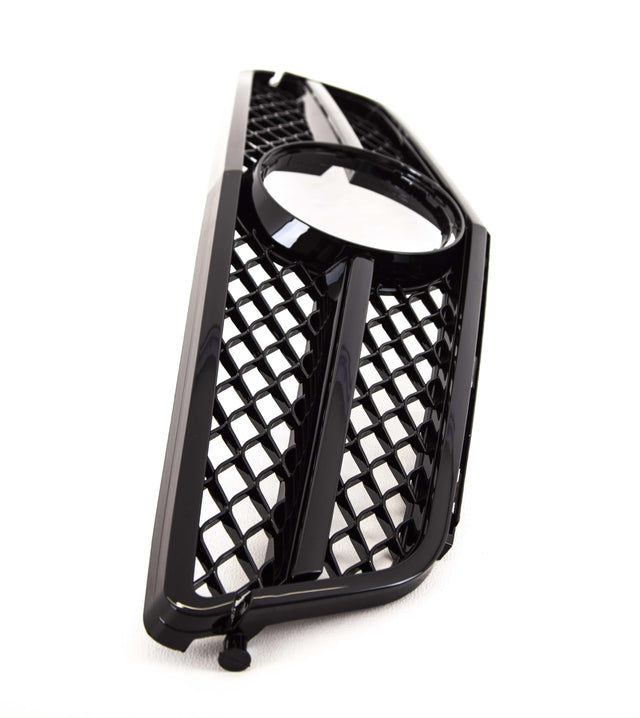 Fits Mercedes C-Class C204 W204 S204 2007-2014 Front Main Grille Gloss Black Sport Look Without Badge - image 3