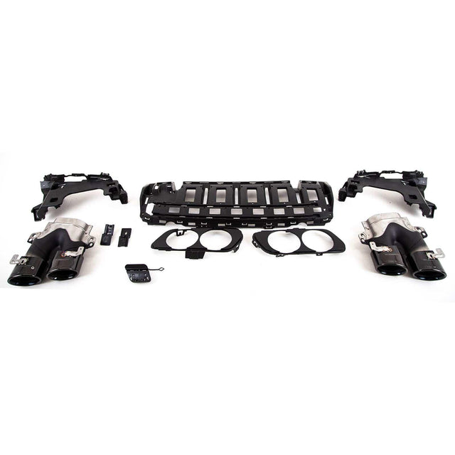 Fits Mercedes E Class W213 E53 Sport Rear Bumper Diffuser Tailpipes Gloss Black - image 4