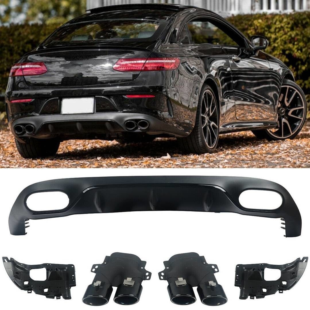 BZ5100 Mercedes E Class C238 Coupe A238 Cabriolet AMG E53 Style Rear Diffuser & Tips