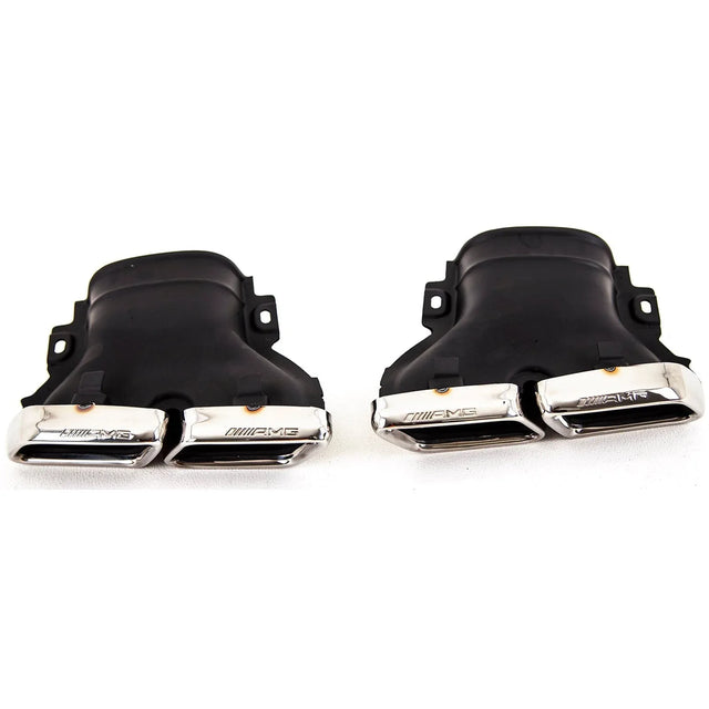 Fits Mercedes GLC C253 Coupe GLC63 Sport Rear Diffuser & Exhaust Pipe Chrome - image 4