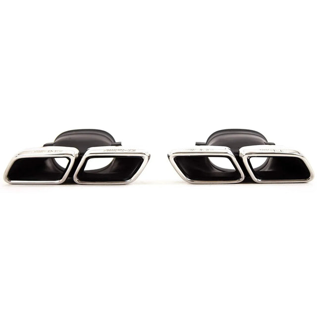 Fits Mercedes GLC C253 Coupe GLC63 Sport Rear Diffuser & Exhaust Pipe Chrome - image 5