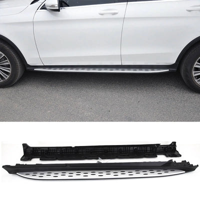 Fits Mercedes GLC X253 C253 2015-2022 Running Boards Side Steps OEM Style - tradevehicleparts.co.uk