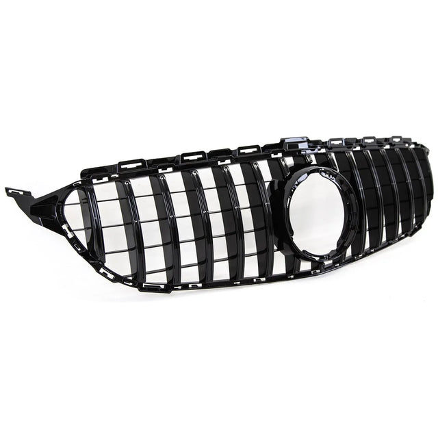 Fits Mercedes C Class W205 2018-2021 Front Bumper Grille Gloss Black Sport - image 3