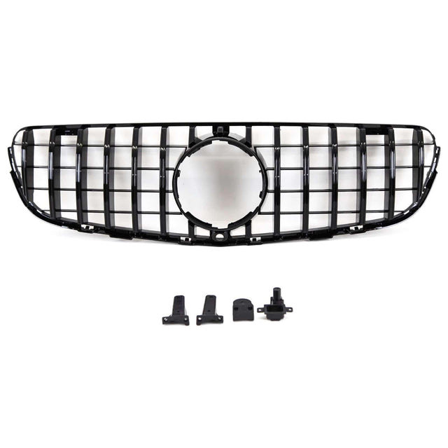 Fits Mercedes GLC X253 C253 2015-2019 Front Bumper Grille Gloss Black Sport - image 2