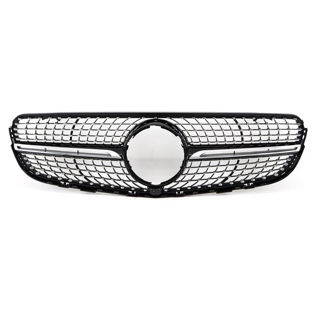 Fits Mercedes GLC Class X253 C253 2015-2019 Front Bumper Grille Chrome Trim & Pins - image 2