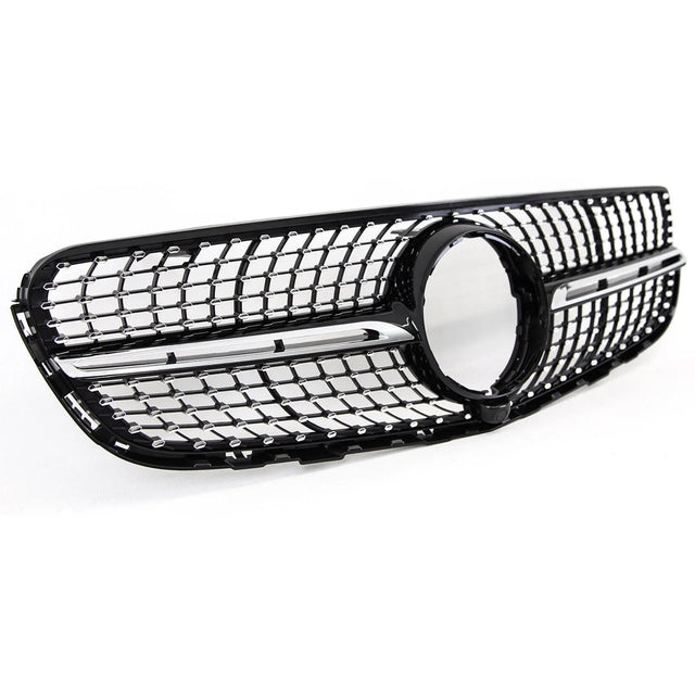 Fits Mercedes GLC Class X253 C253 2015-2019 Front Bumper Grille Chrome Trim & Pins - image 3