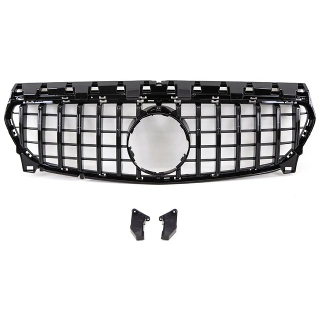 Fits Mercedes CLA Class W117 C117 2016-2019 Front Bumper Grille Sport Gloss Black - image 2