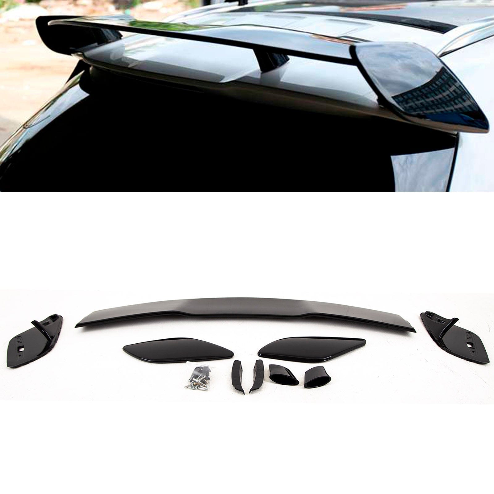 BZ5132 Mercedes A Class W176 2012-2018 Rear Roof Boot Lip Spoiler AMG A45 Look Gloss Black